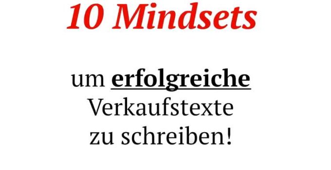 [Video] 10 Mindsets für Werbetexte die erfolgreich verkaufen