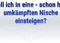 Soll ich in eine – schon hart umkämpften Nische einsteigen?
