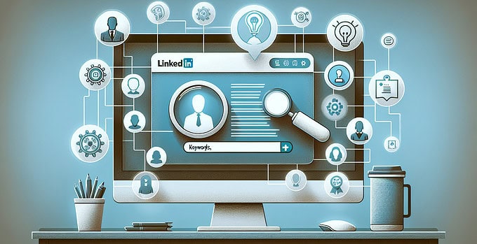 LinkedIn Profil Optimierung, mit relevanten Keywords für bessere Sichtbarkeit und Suchergebnisse